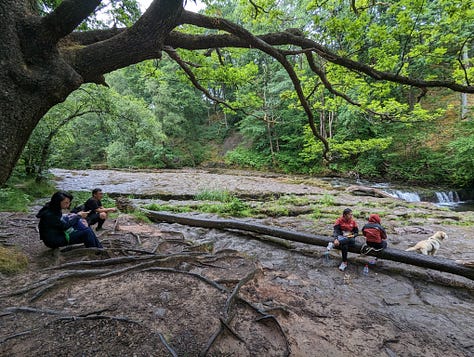 guided waterfall walk in the brecon beacons