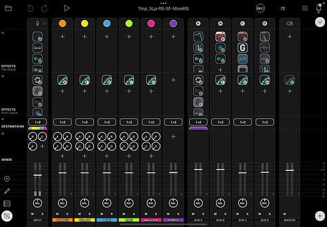 Screen captures of my current LoopyPro template