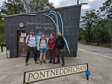 guided walk brecon beacons waterfalls