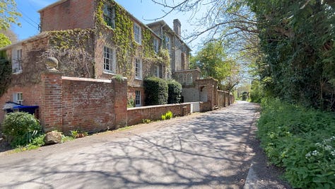 The grand house, the old school and the Old Rectory Orcheston