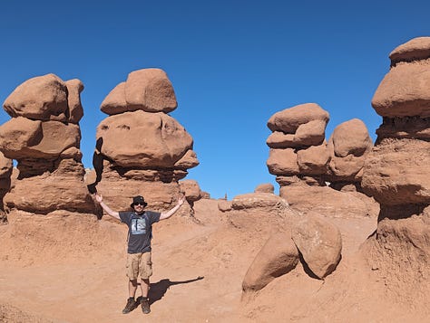 Canyonlands, Arches, Moonscapes, the silver spire, Goblin Valley, colorado monument, the black canyon of the gunnison, the great sand dunes and snow capped mountains of the rockies