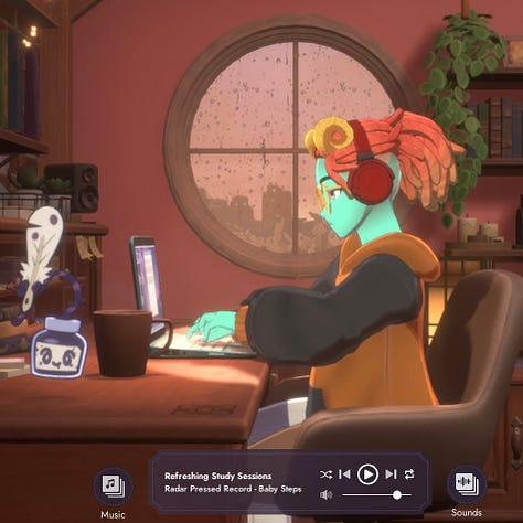 screen grabs of spiritcity lofi sessions