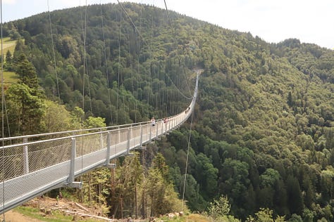 Suspended bridge at Todtnau Waterfalls, Germany