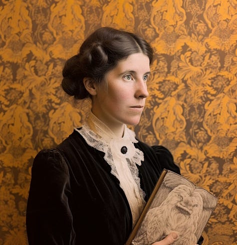 Images of Charlotte Perkins Gilman generated by AI