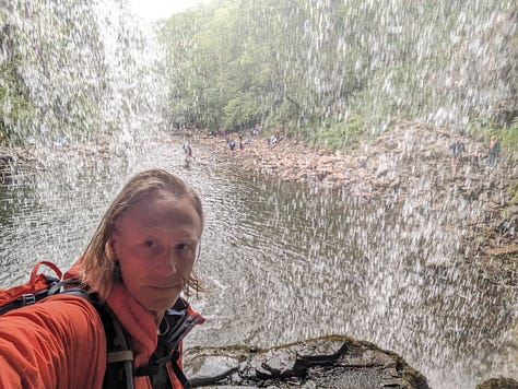 guided waterfall walk in the brecon beacons