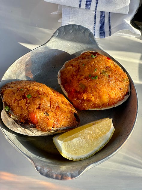 Delicious seafood appetizers at Homeport, in Martha's Vineyard