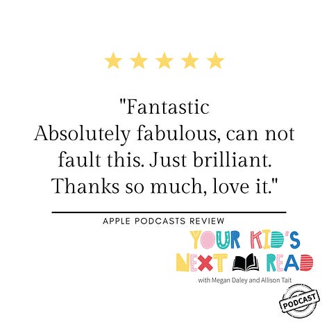 Reviews of your kids next read podcast