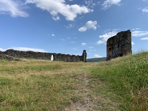 The ruins of the castle of Avigliana