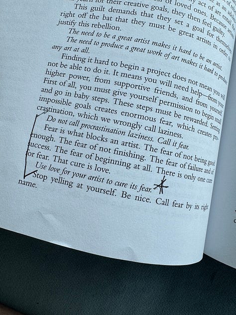 The Artist's Way pages