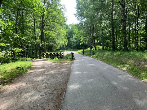 Wide paths on the route