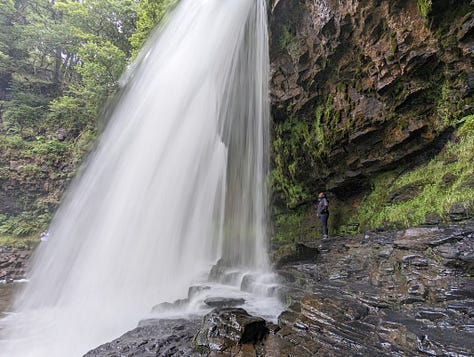 guided walk of the Brecon Beacons waterfalls