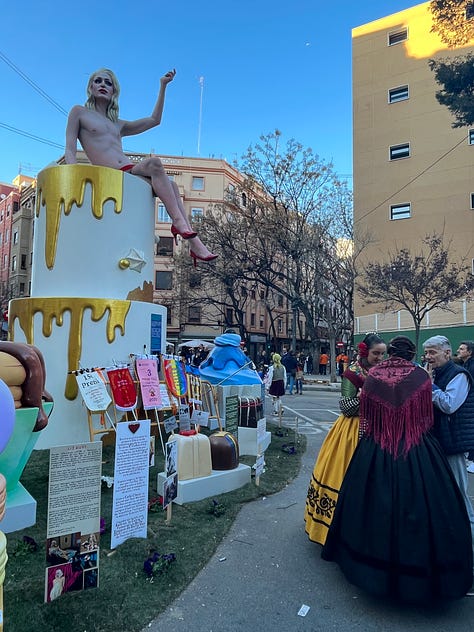 A selection of Fallas from the Valencia Fallas festival