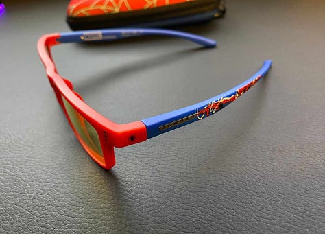 Spider-Man blue light glasses from GUNNAR Optiks with case