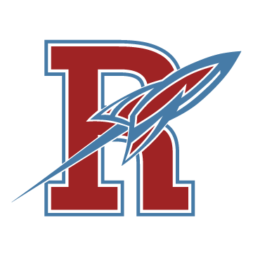 Ariel view of Ridgedale, the R logo with a rocket and Don