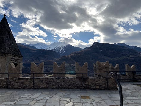 Castle of Saint-Pierre, a true gem of Valle D'Aosta, with Fénis is the most scenic castle of the region