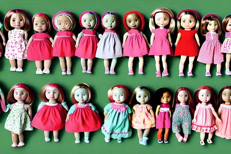 Images of dolls.
