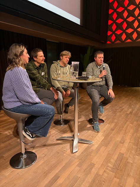 photos of speakers and panelists at Dutch Speech Tech Day