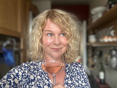 Two friends sip rosé on the streets of Brooklyn; a bottle of Loire Valley Rosé wine, and Karen Bussen tasting Rosé at her home in France