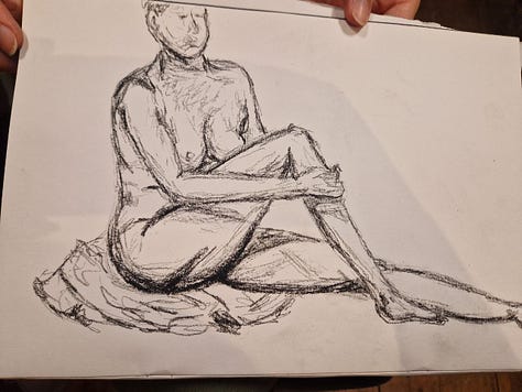 life drawing model in Cardiff