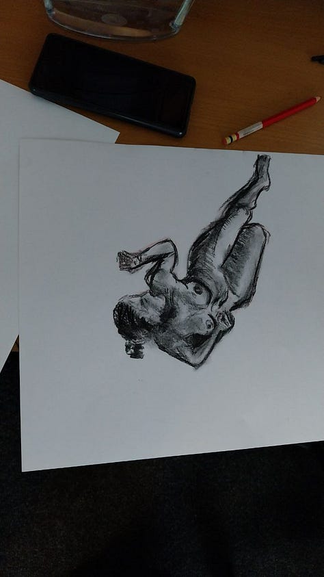 female nude life drawing in cardiff