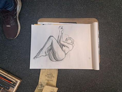 life drawings of female nude in Cardiff