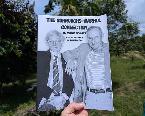 Photos of Victor Bockris' book, The Burroughs-Warhol Connection.