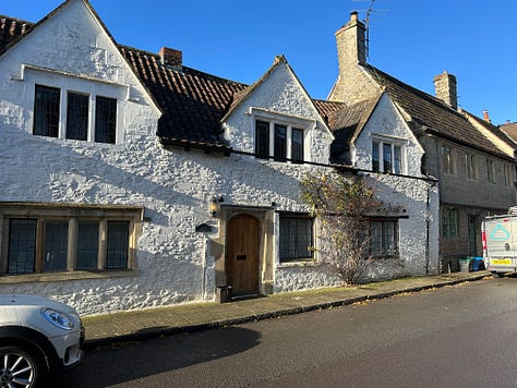 Home and the chapel in the High Street, Norton St Philip.  Images: Roland's Travels