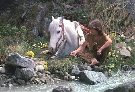 A Warrior Boy and His White Horse, The NeverEnding Story (1984)