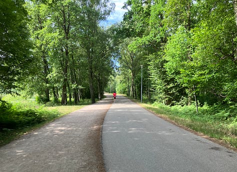 Wide paths on the route