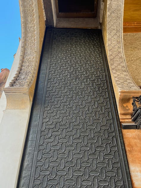 Cathedral Doors in Sevilla with Arabic Calligraphy