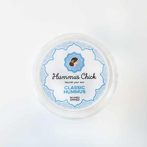Hummus Chick offers three flavors: Classic, Roasted Garlic & Cilantro and Smoky Chipotle