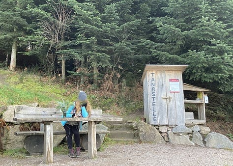 Drinks stations in the Black Forest