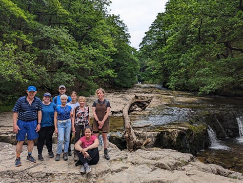 guided walk in the waterfalls area of the brecon beacons national park