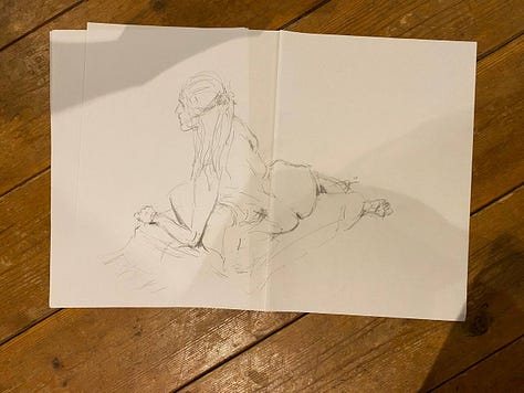 life model in cardiff life art drawing