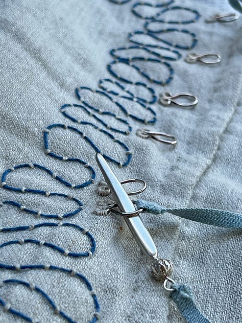 Images of different hand stitches