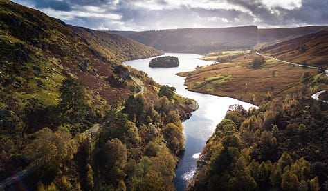 Various scenes from tourism locations in Wales 