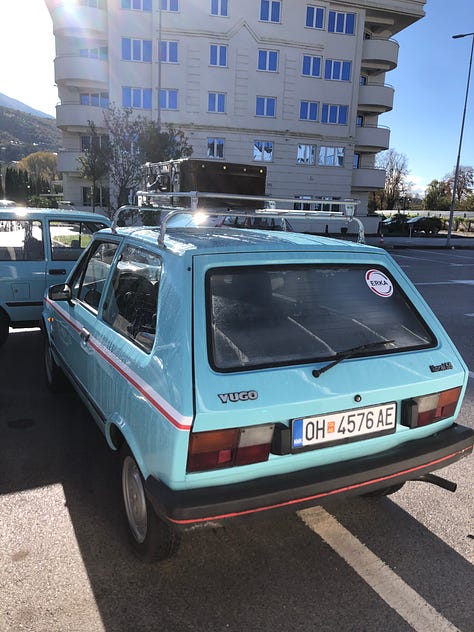 Yugo cars.