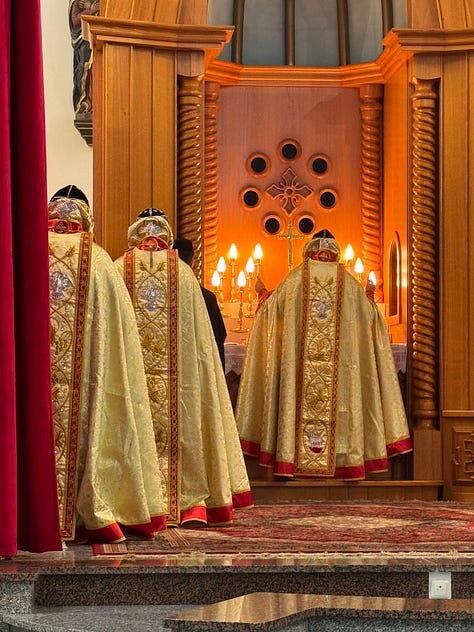 Images of a liturgical church service