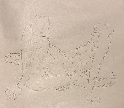 life model sketches in cardiff life drawing