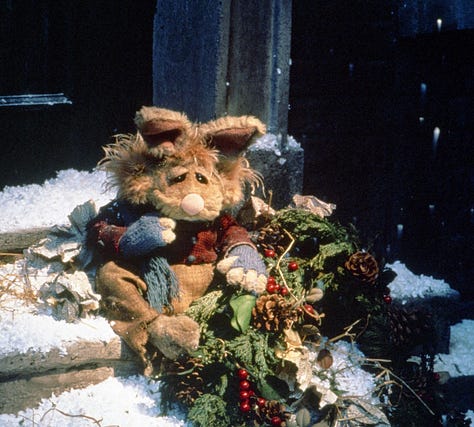 photos of the muppet characters from The Muppet Christmas Carol movie.