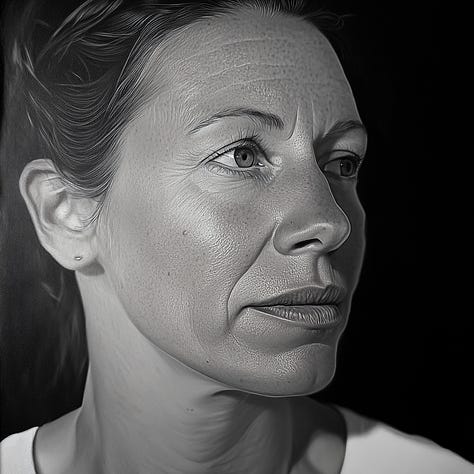 Photorealistic, ultrarealistic, hyperrealistic photos of women in Midjourney