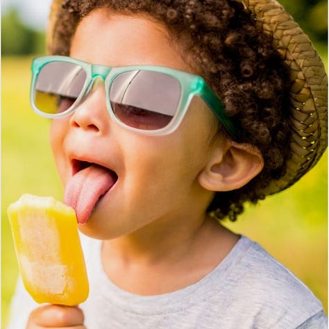 Throat, Ice lolly and boy, singing girl