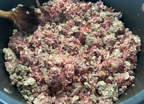 Step by Step Meat Sauce