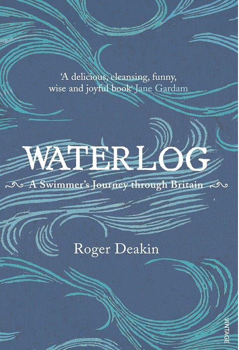 Book cover images of books about swimming