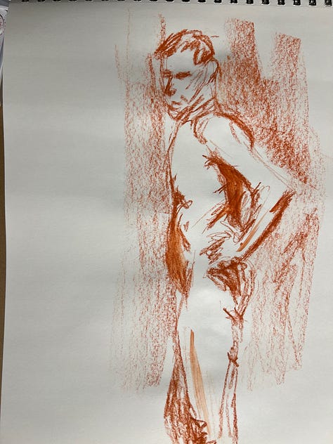 Figure drawing artwork