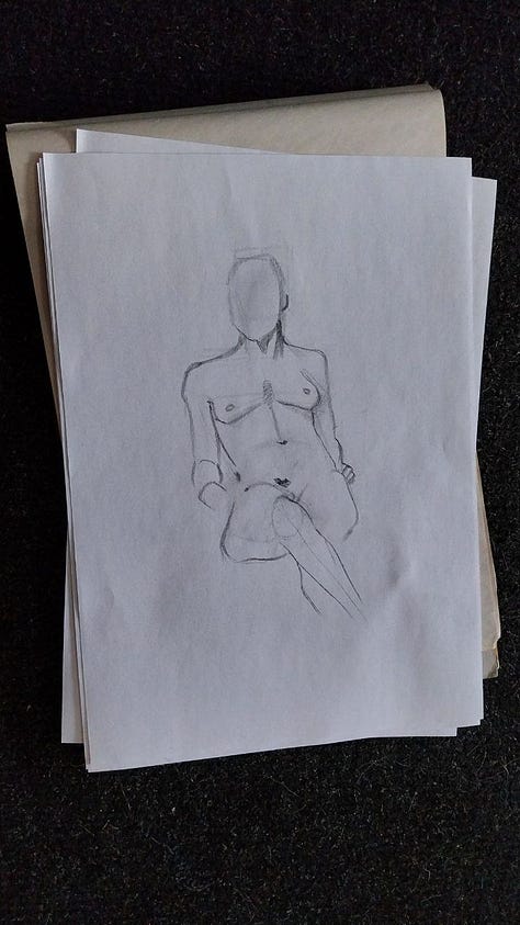 female nude life drawing in cardiff