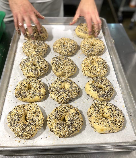 Aaron Emas makes everything bagels.