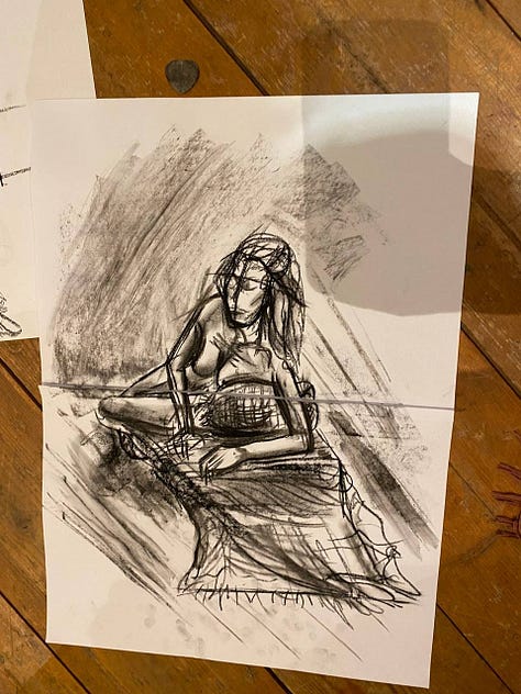 life model in cardiff life art drawing