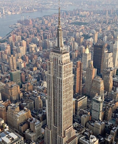 Empire State Building with Zeppelin docking