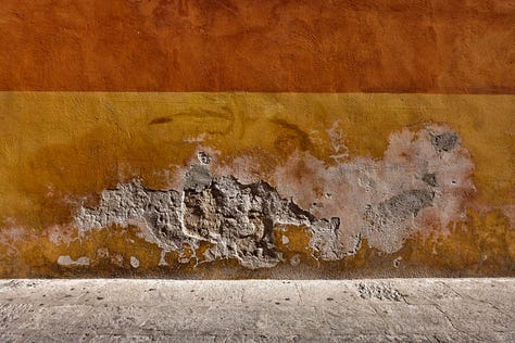 Closeup photos of the walls of San Miguel de Allende, Mexico,